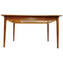 Extending Scania Teak Dining Table by Nils Jonsson Midcentury for Troeds 1960s