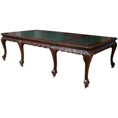 Extending Table Mahogany, Metal, Etc, England, circa 1930