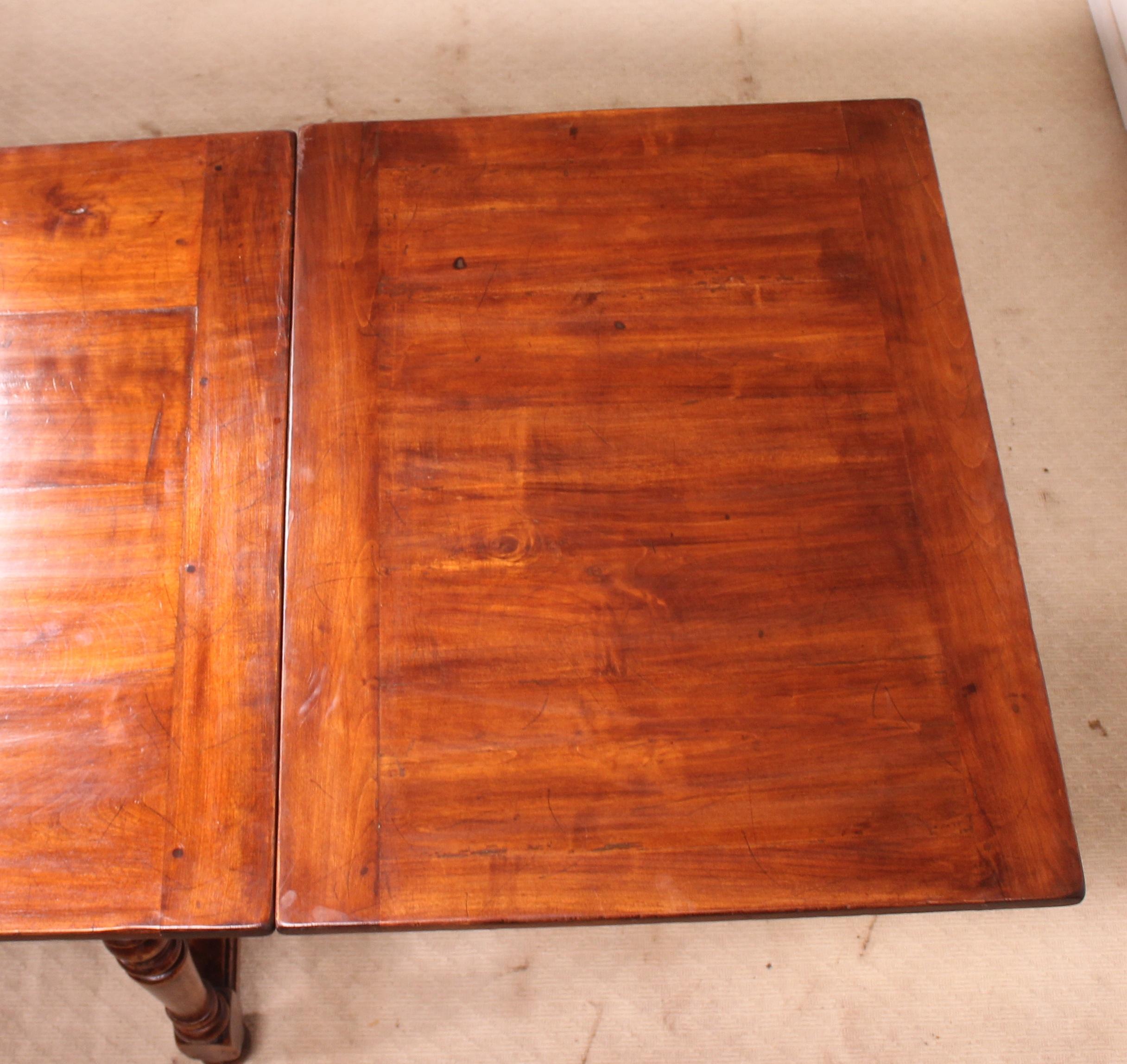 Extending Table with Turned Feets, 19th Century, France 2