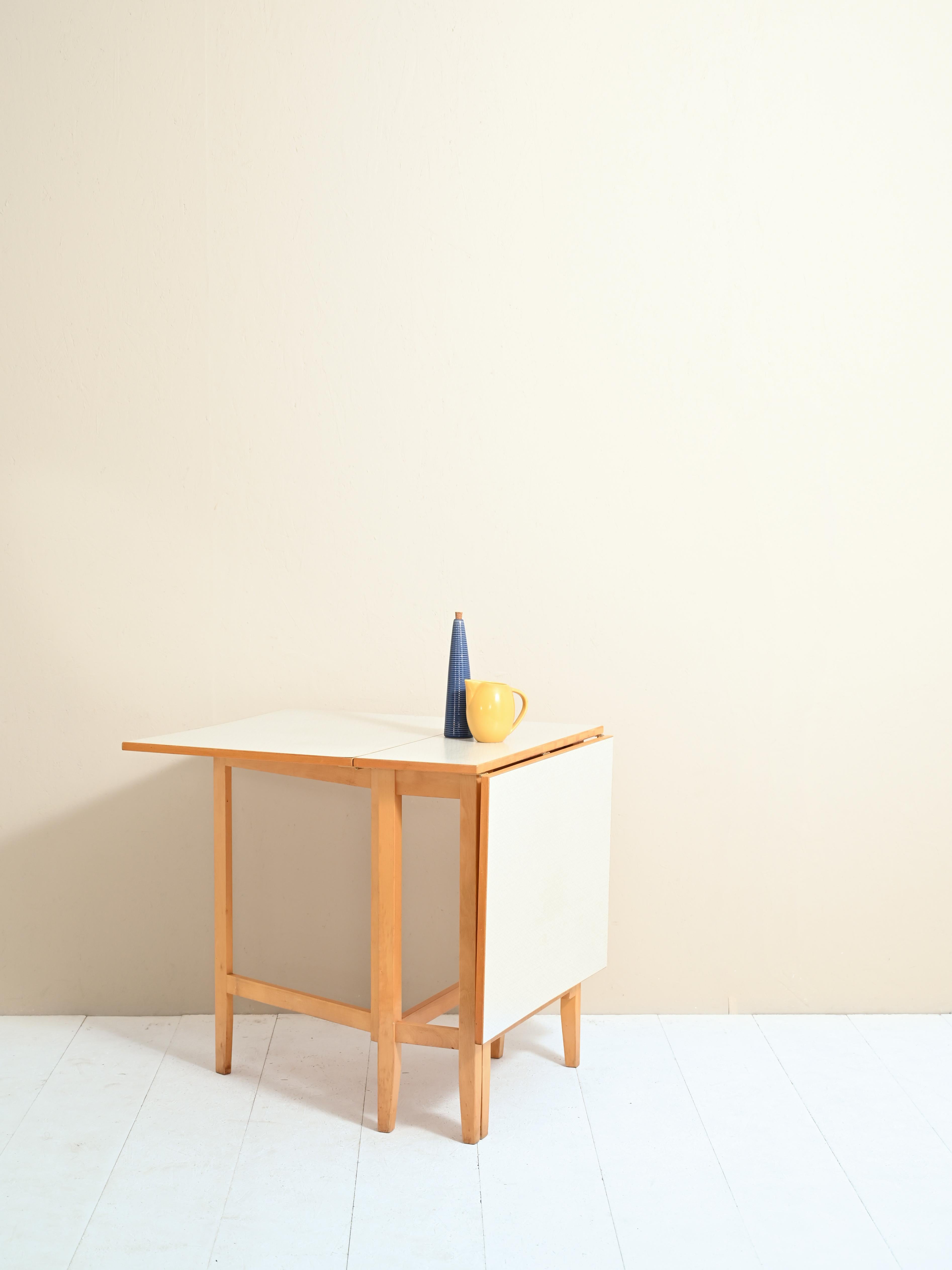 Scandinavian Modern Extending Table with Wings Signed Edsby Verken For Sale