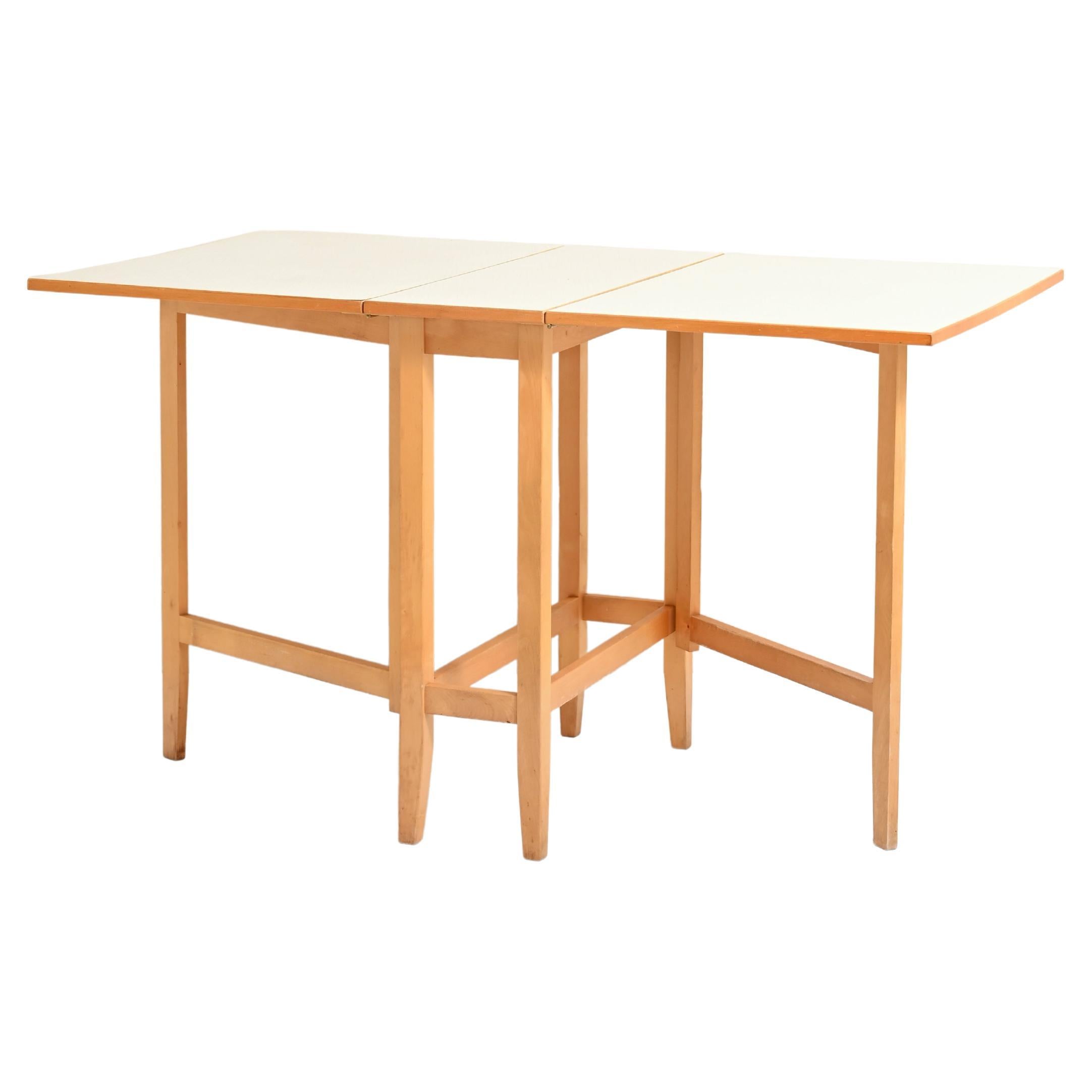 Extending Table with Wings Signed Edsby Verken For Sale