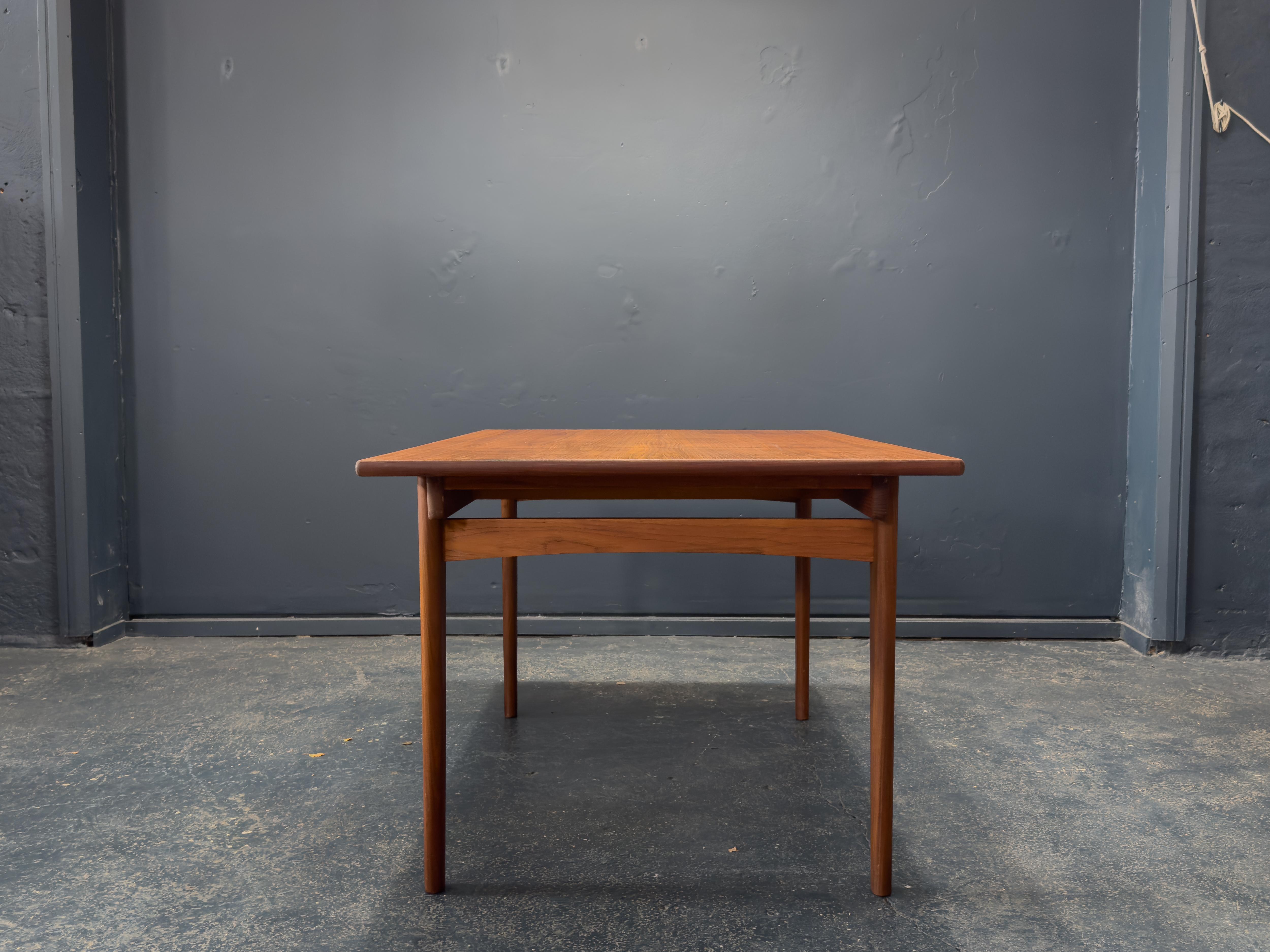 20th Century Extending Teak Rectangular Dining Table For Sale