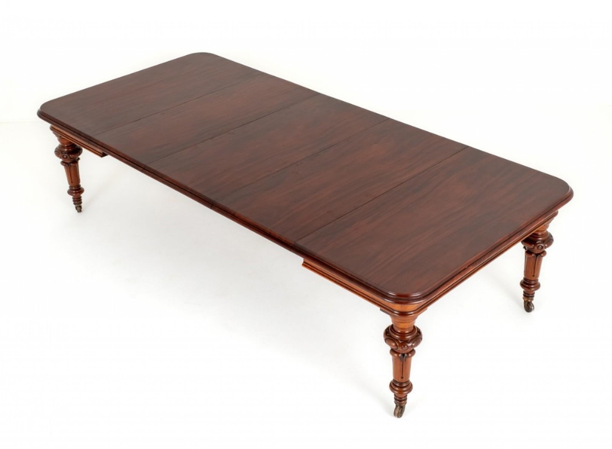 Mid-19th Century Extending Victorian Dining Table Mahogany, 1850 For Sale