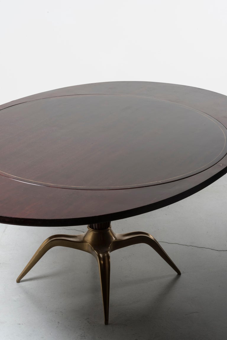 Mid-Century Modern Extensible Dining Table by Melchiorre Bega For Sale
