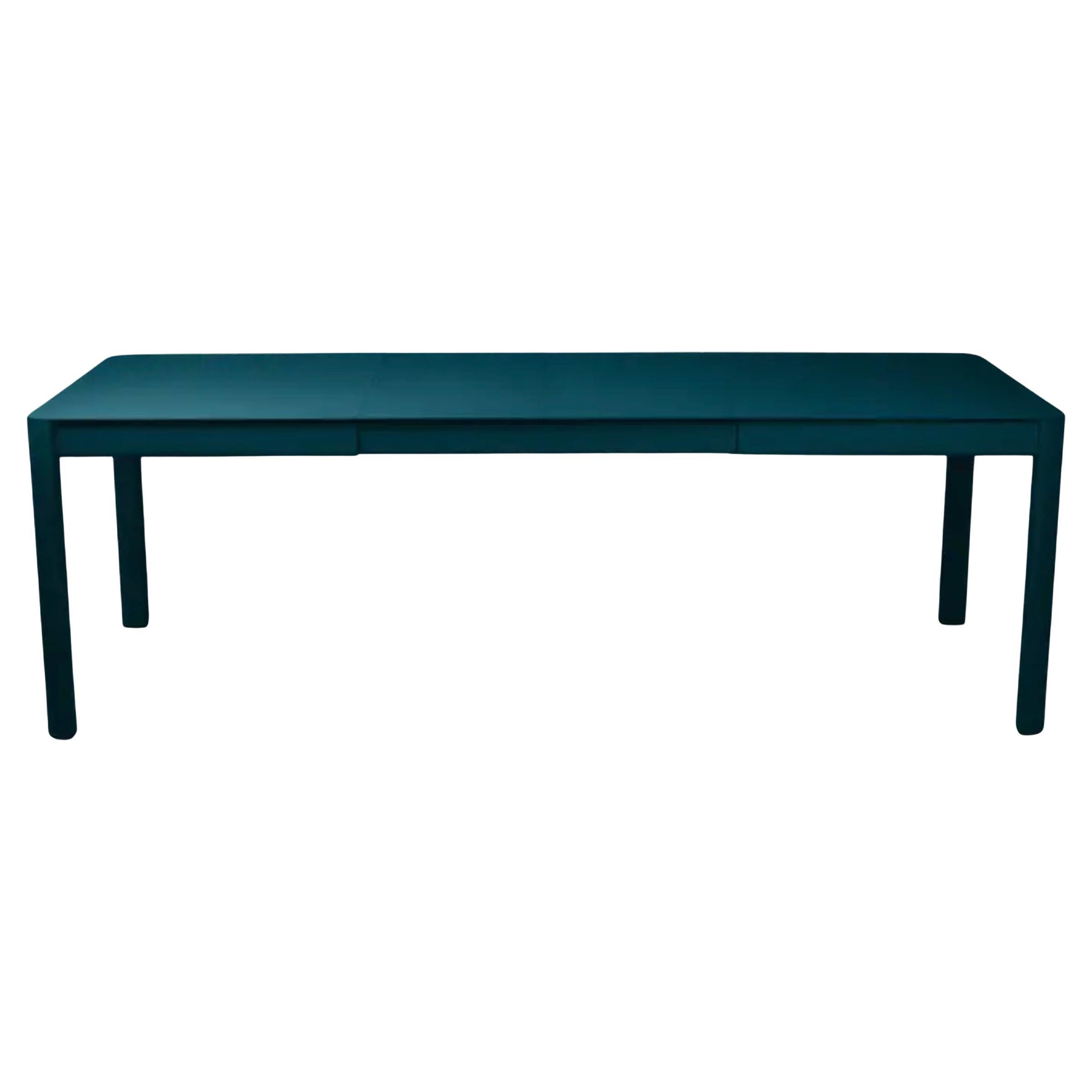 Extensible outdoor table Fermob Ribambelle 149/234 cm 58.7/92.1 in Acapulco Blue