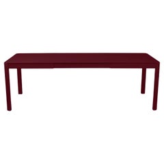 Extensible outdoor table Fermob Ribambelle 149/234 cm 58.7/92.1 in Black Cherry