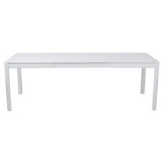 Extensible outdoor table Fermob Ribambelle 149/234 cm 58.7/92.1 in Cotton White