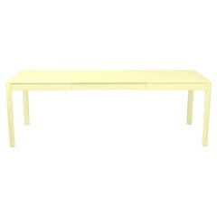 Extensible outdoor table Fermob Ribambelle 149/234 cm 58.7/92.1 in Frosted Lemon