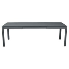 Extensible outdoor table Fermob Ribambelle 149/234 cm 58.7/92.1 in Storm Grey