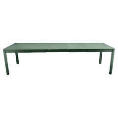 Extensible outdoor table Fermob Ribambelle XL 149/299 cm 59/118 in Cedar green