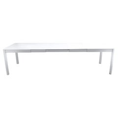 Extensible outdoor table Fermob Ribambelle XL 149/299 cm 59/118 in Cotton White