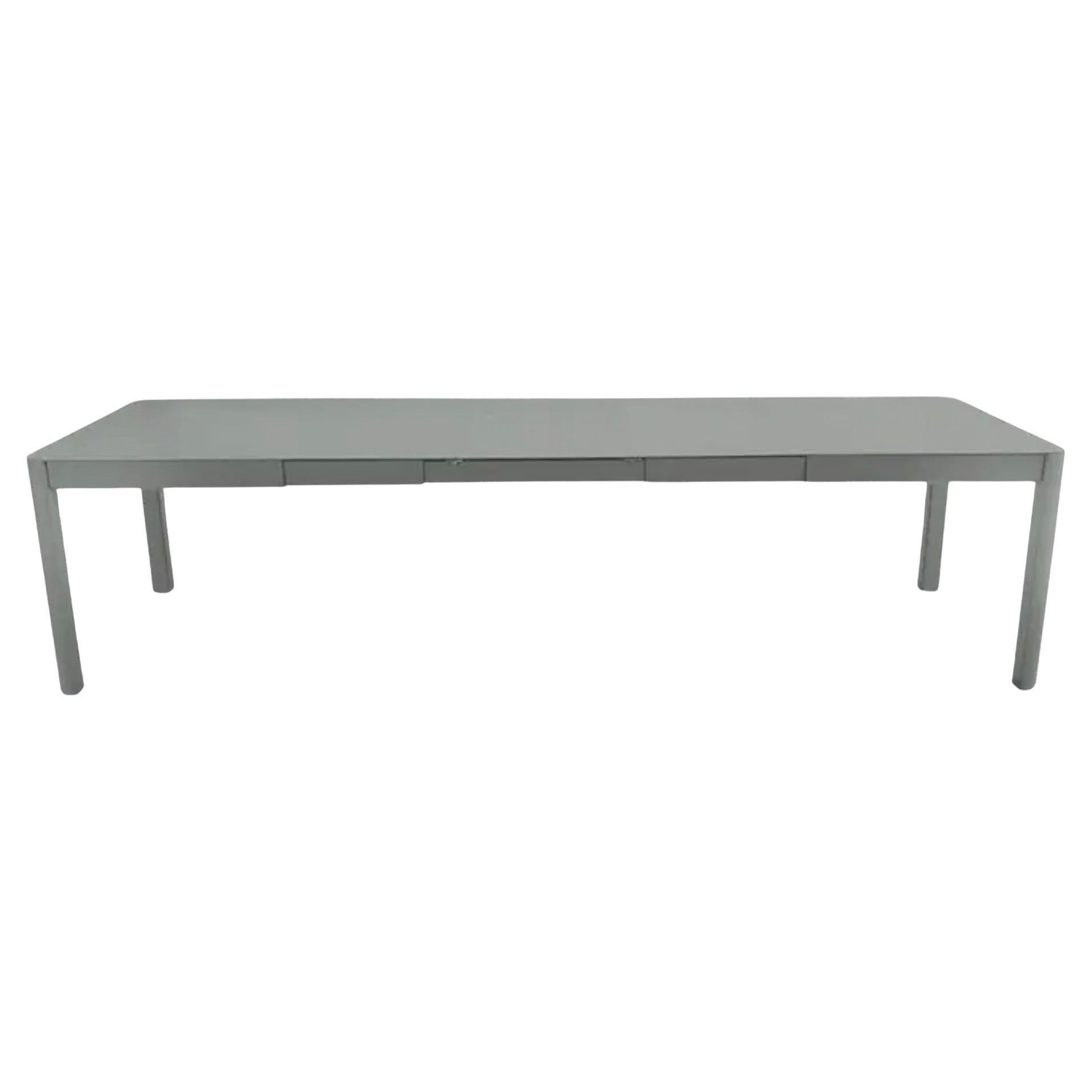 Mesa extensible de exterior Fermob Ribambelle XL 149/299 cm 59/118 en Lapilli Gris