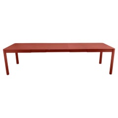 Tavolo da esterno allungabile Fermob Ribambelle XL 149/299 cm 59/118 in ocra rossa