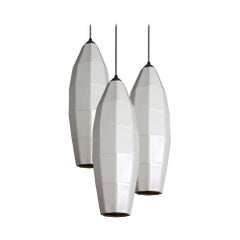 Extension 3 Contemporary Hanging Pendant Light Cluster Translucent Porcelain