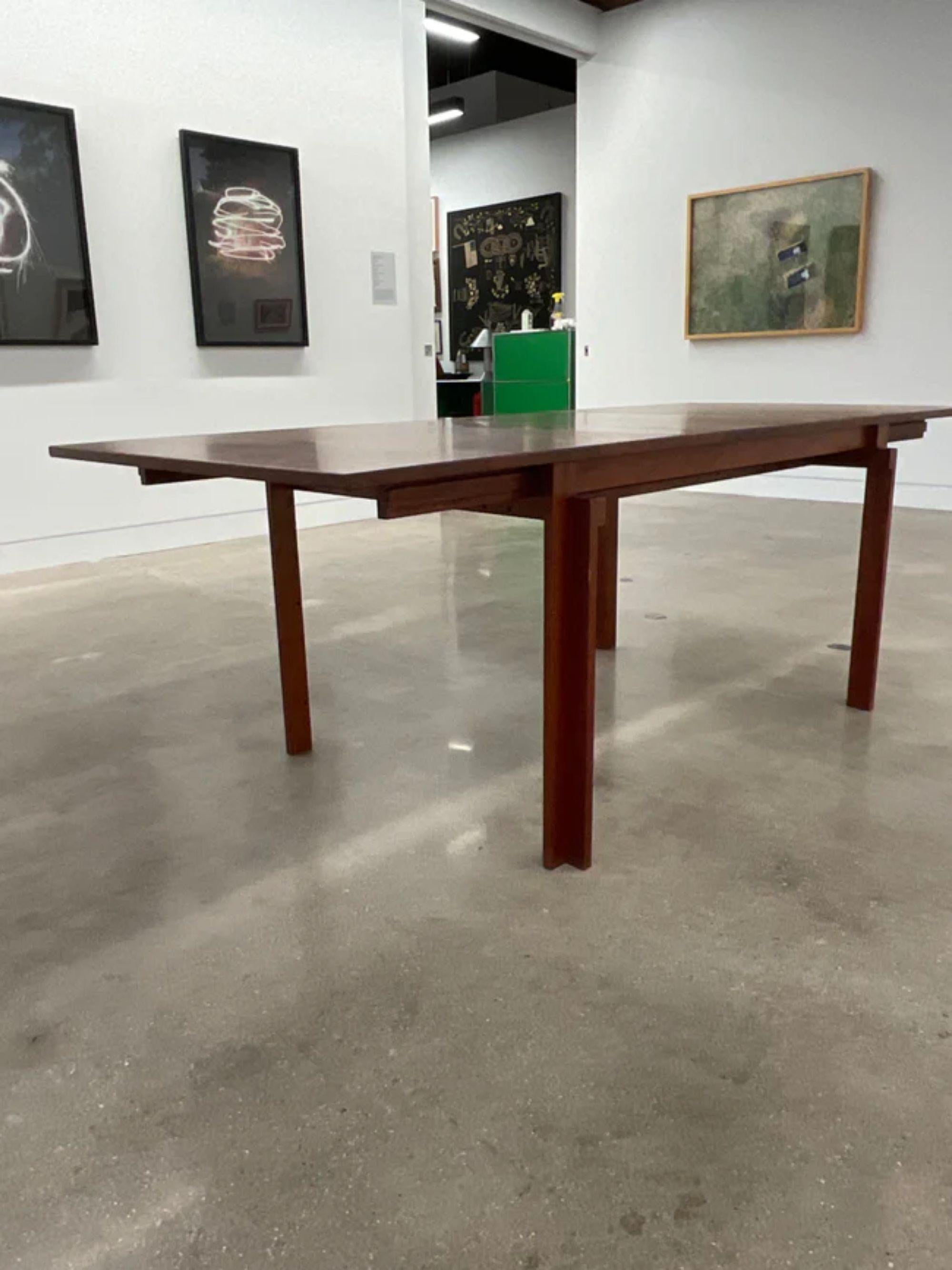 Extension Dining Table in Solid Teak by Inger Klingenberg, 1962 For Sale 4