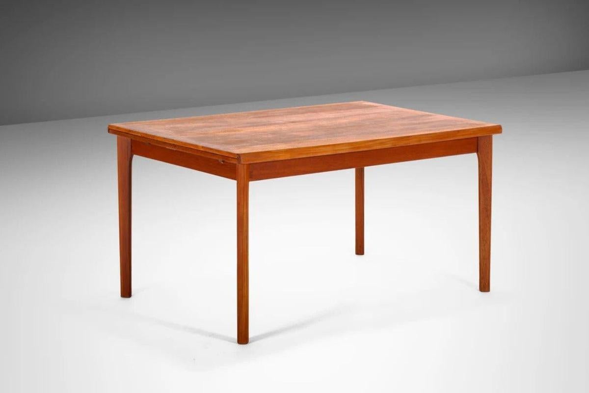 Extension Dining Table in Teak by Henning Kjaernulf for Vejle Stole Møbelfabrik 1