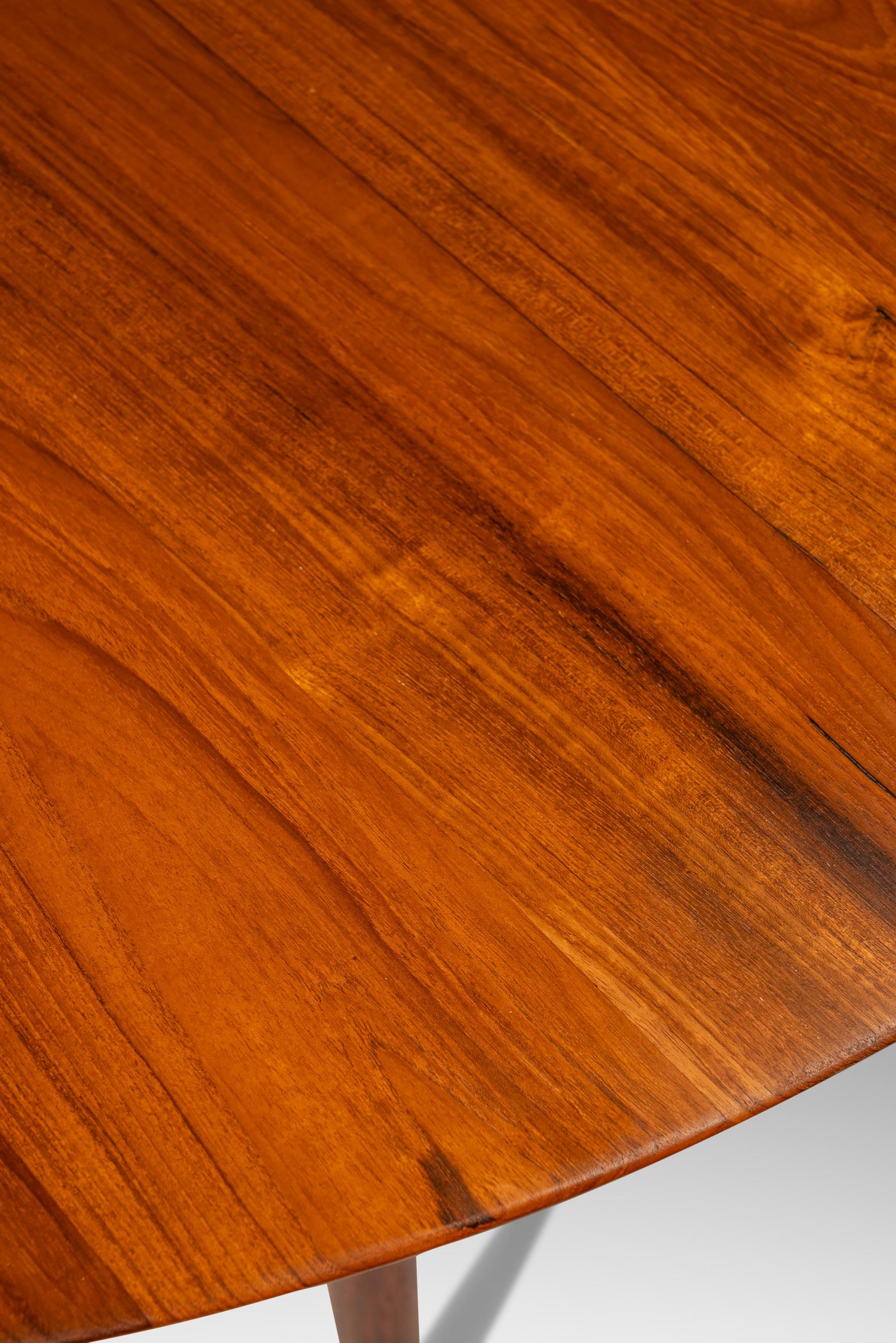 Extension Dining Table, Peter Hvidt & Orla Mølgaard for Søborg, Denmark, c. 1960 6