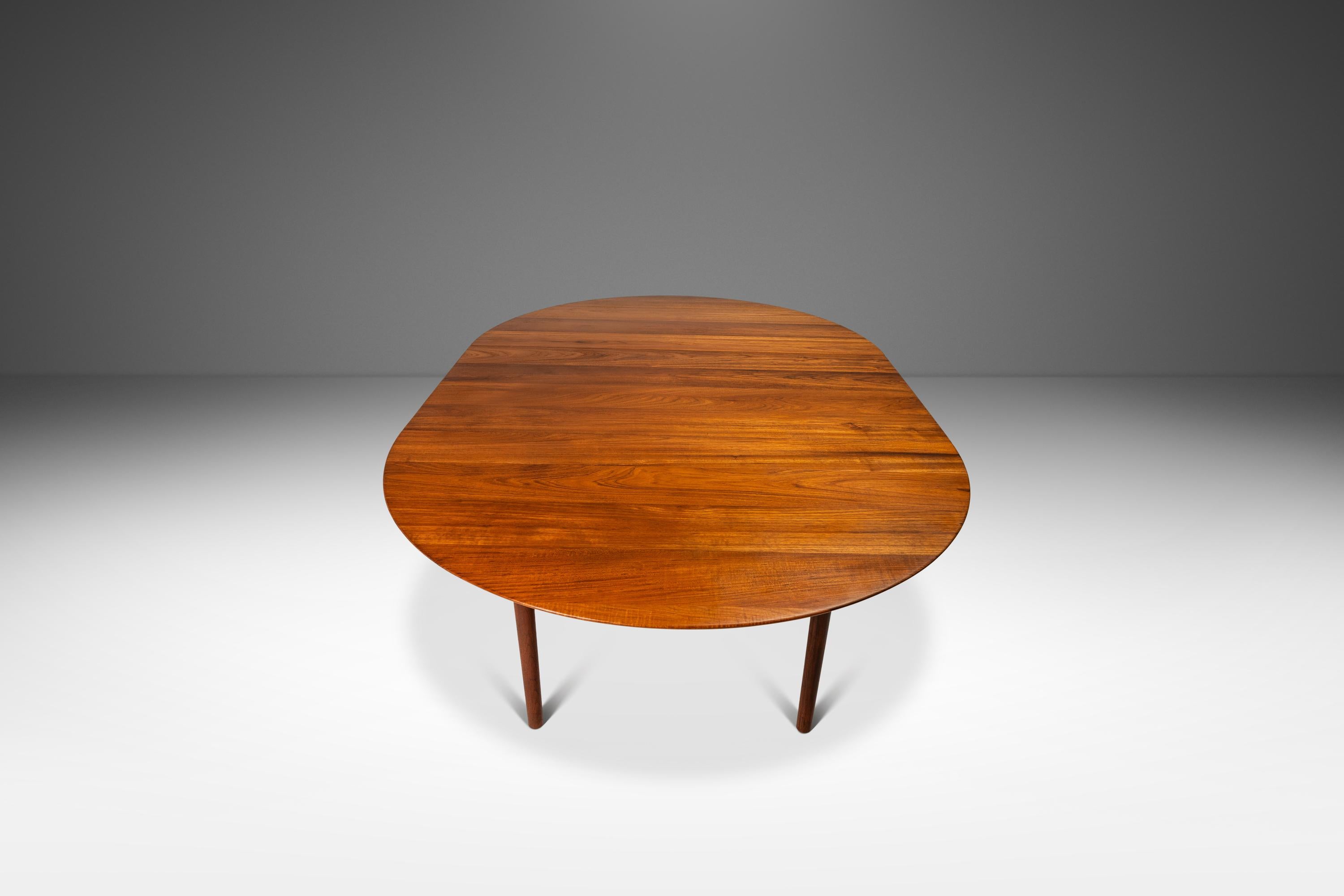 Mid-Century Modern Extension Dining Table, Peter Hvidt & Orla Mølgaard for Søborg, Denmark, c. 1960