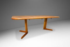 Extension Dining Table w/ Trestle Base by Gudme Mobelfabrik, Denmark, c. 1960's