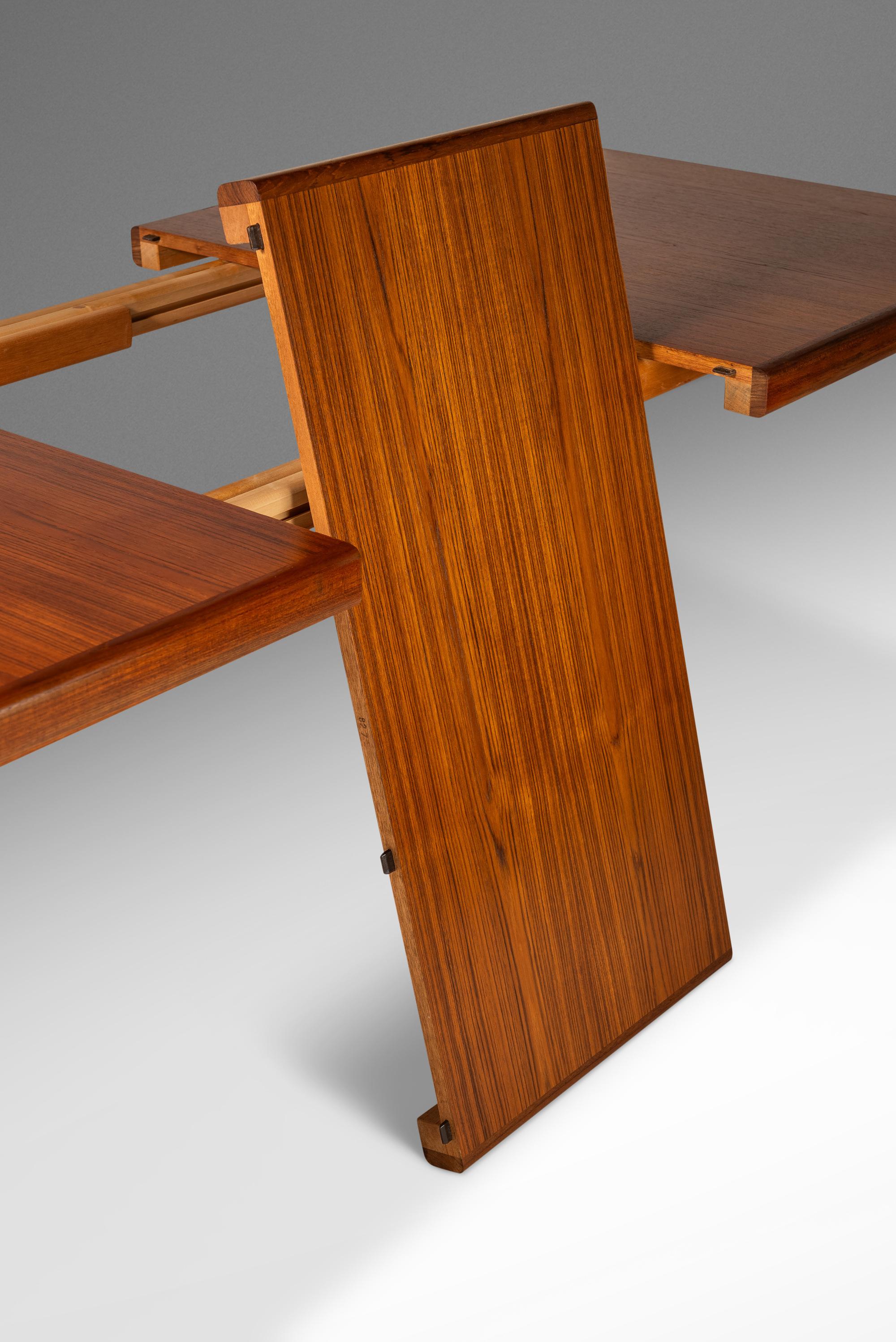 Extension Dining Tablein Teak by H.W. Klein for Bramin Møbler, Denmark, c. 1960s 5