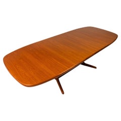Extension Table in Teak w/ Two Leaves by Skovby Møbelfabrik, Denmark, c. 1970s