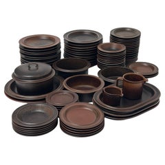 Ulla Procope Ruska Dinnerware Set, 83 Pieces, Arabia, Finland, 1961