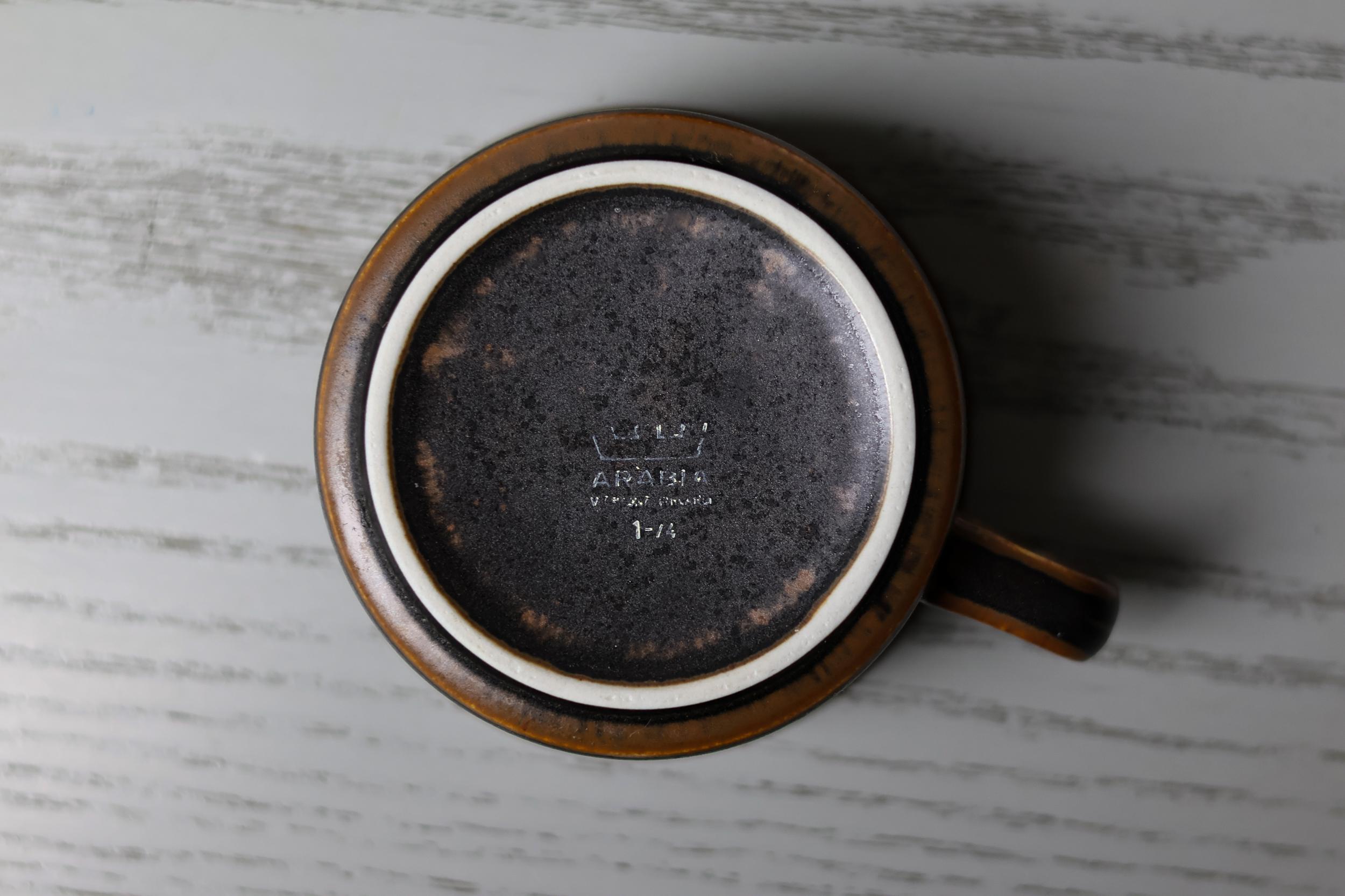 Vaste service à thé et à café de 94 pièces Arabia of Finland, Finlande, années 1970 Bon état - En vente à Dronten, NL