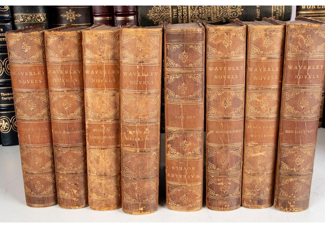 American Classical Extensive Book Lot with Several Leather-Bound Sets