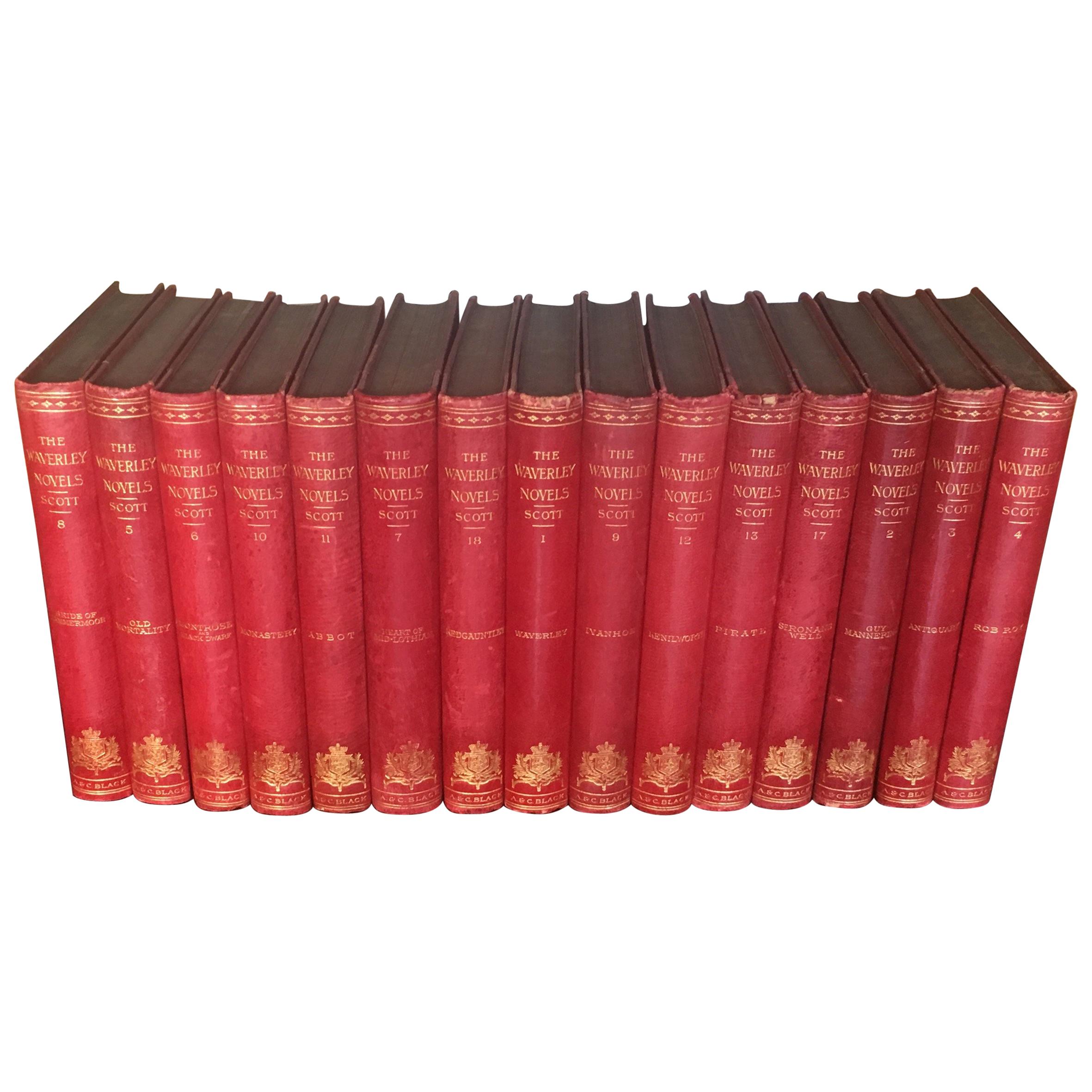 Grande collection de livres reliés en cuir du 19ème siècle, prix par livre anglais