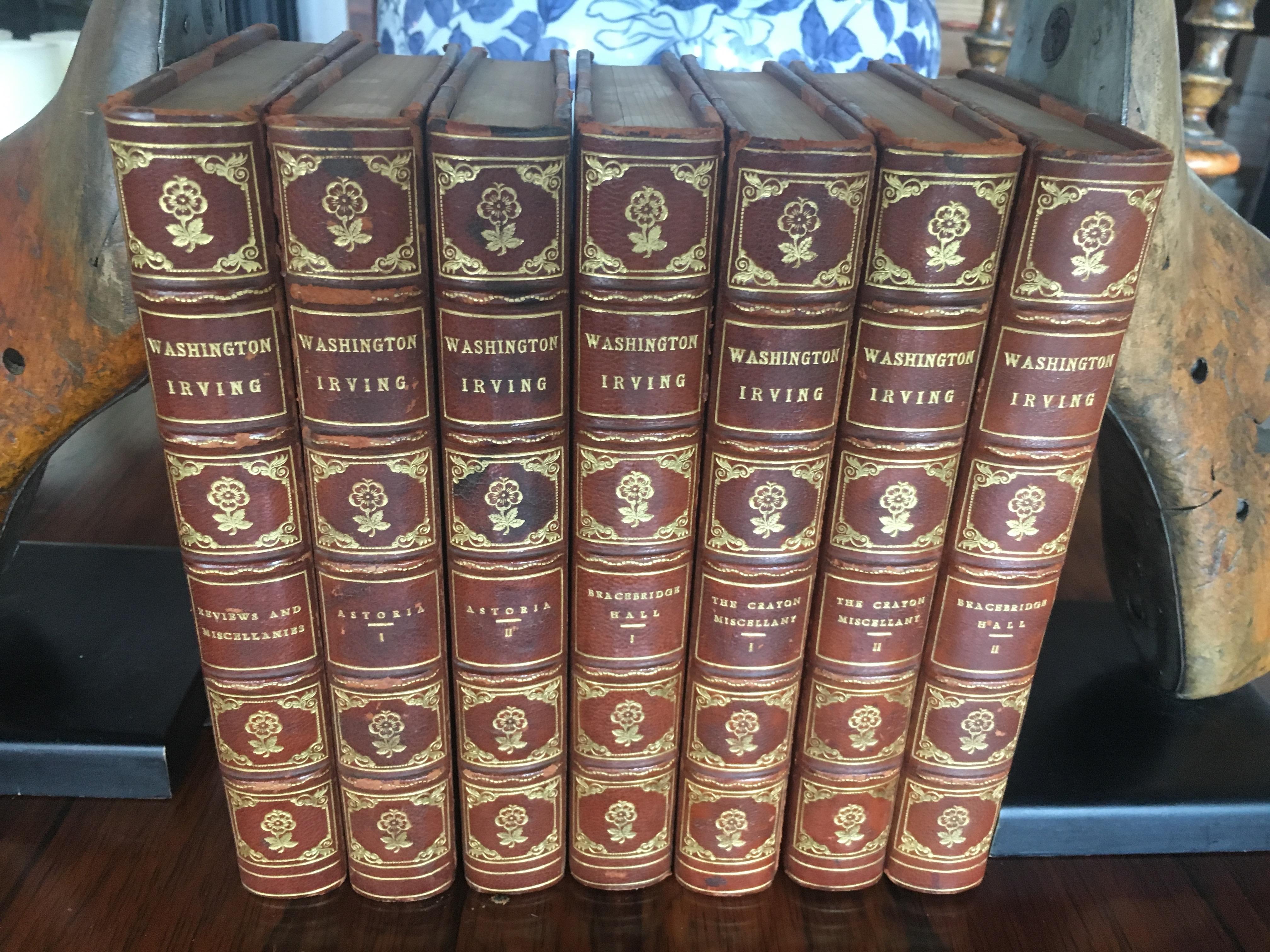 Extensive Collection of 19th Century Leather Bound Books Priced Per Book English For Sale 5