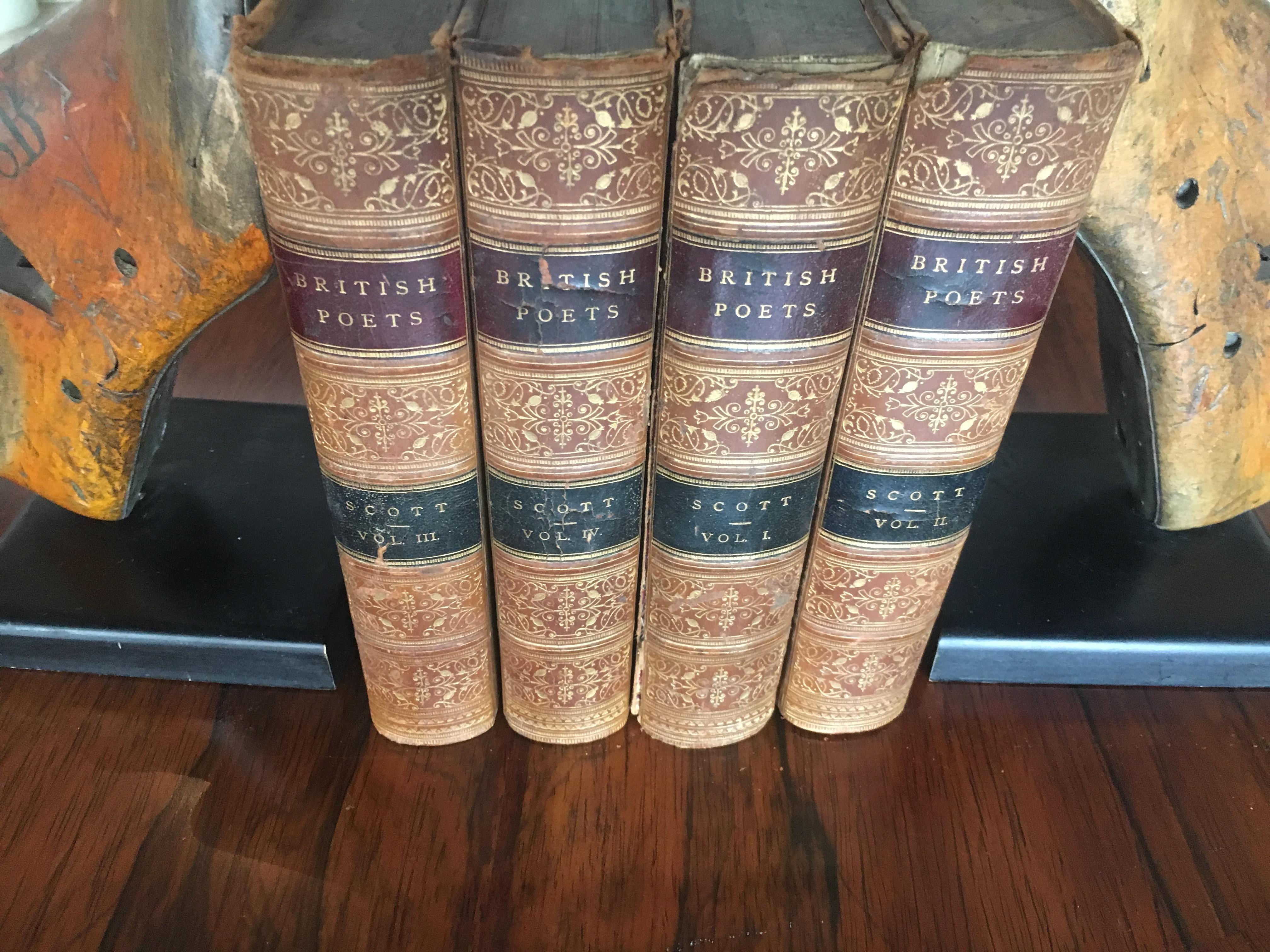 Umfangreiche Sammlung von ledergebundenen Büchern aus dem 19. Jahrhundert Preis pro Buch Englisch (Georgian) im Angebot