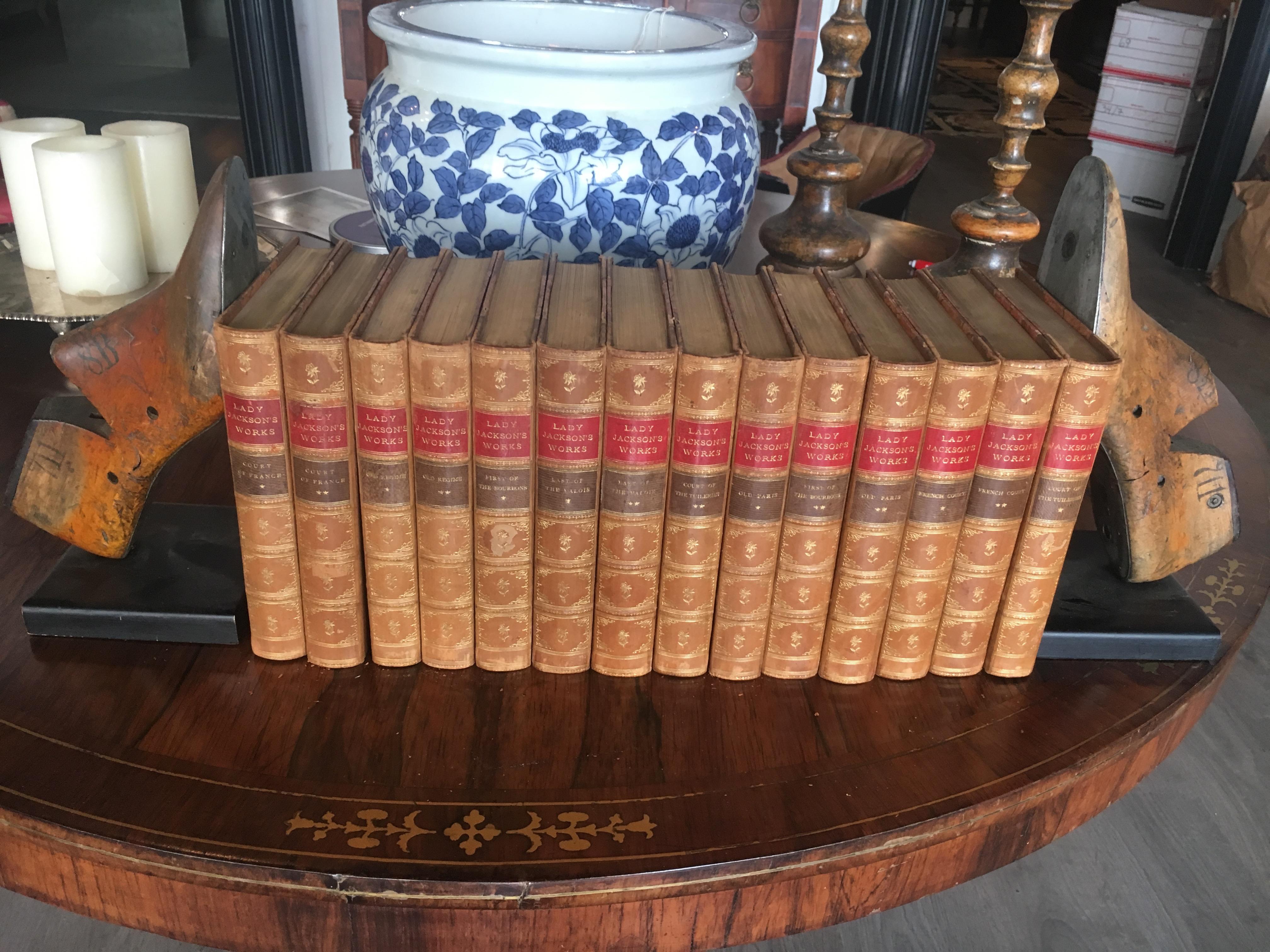 Georgian Extensive Collection of 19th Century Leather Bound Books Priced Per Book English For Sale