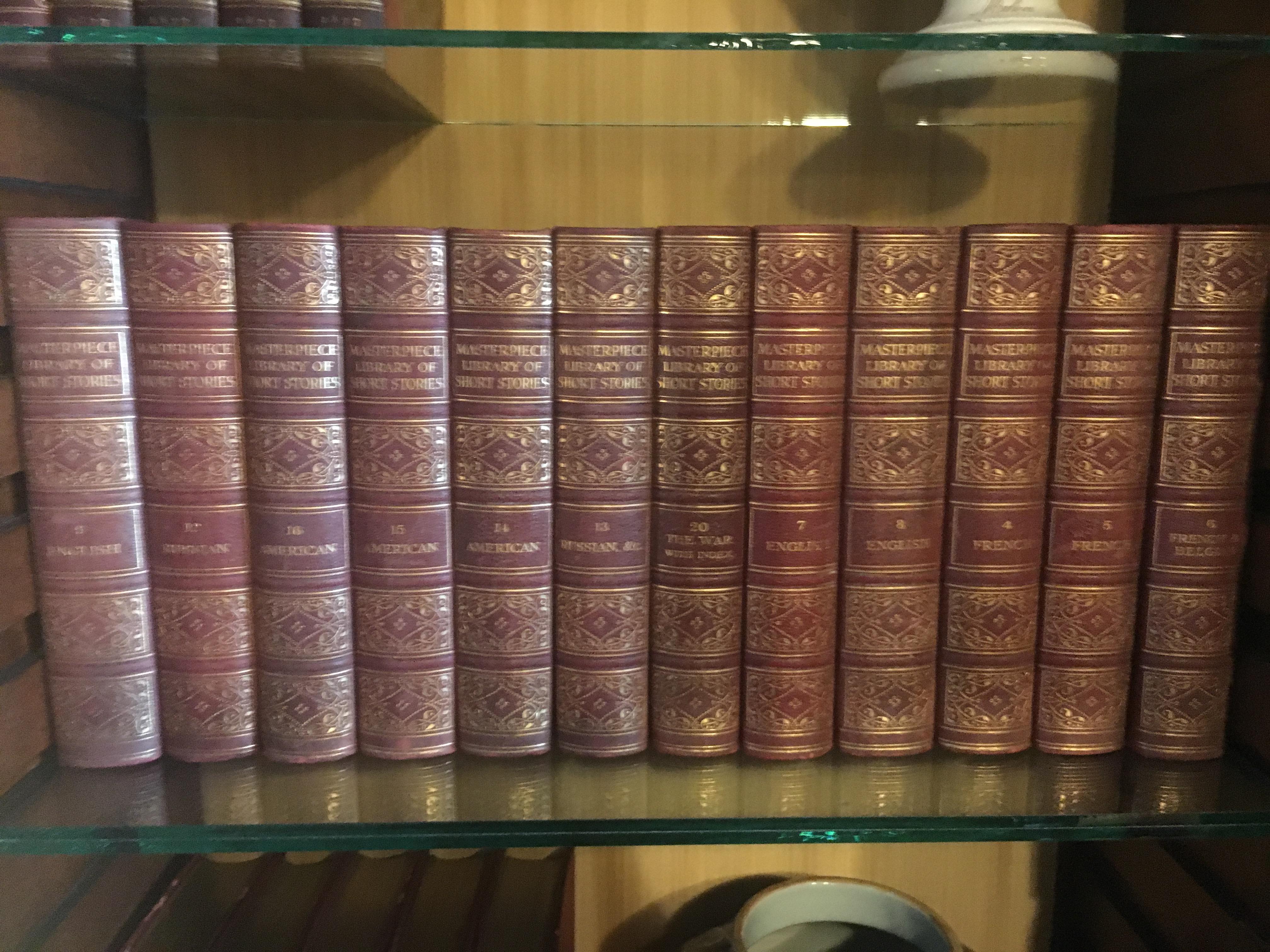 North American Extensive Collection of 19th Century Leather Bound Books Priced Per Book English For Sale