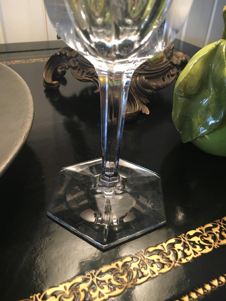 Extensive Collection of Baccarat Cut Crystal Stemware, Red Wines and White Wines In Excellent Condition For Sale In Buchanan, MI
