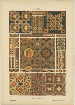 Extensive Collection of Gothic Artwork from Ornamentenschatz, 1887