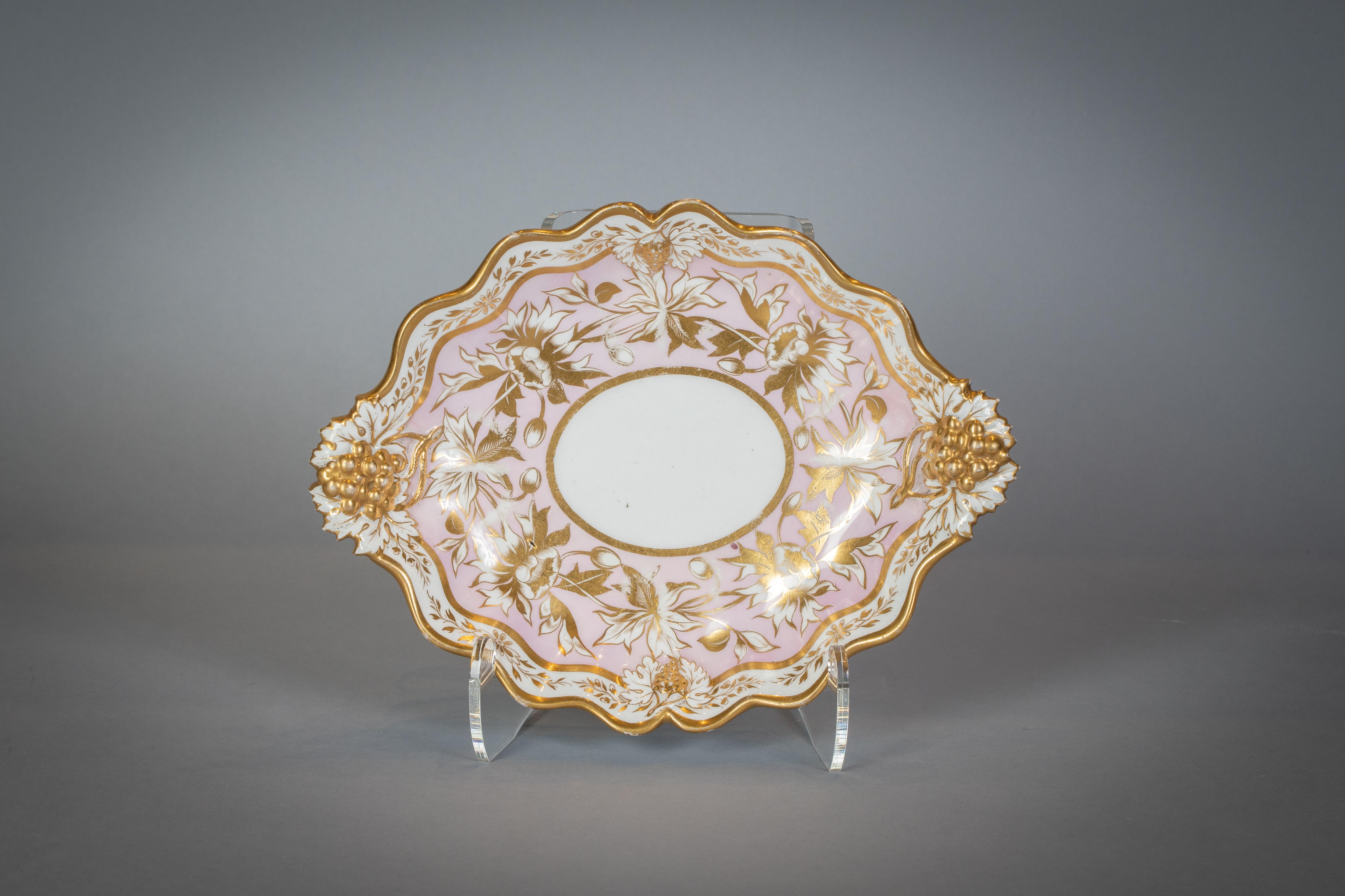 Extensive English Porcelain Dessert Service, circa 1825 For Sale 9
