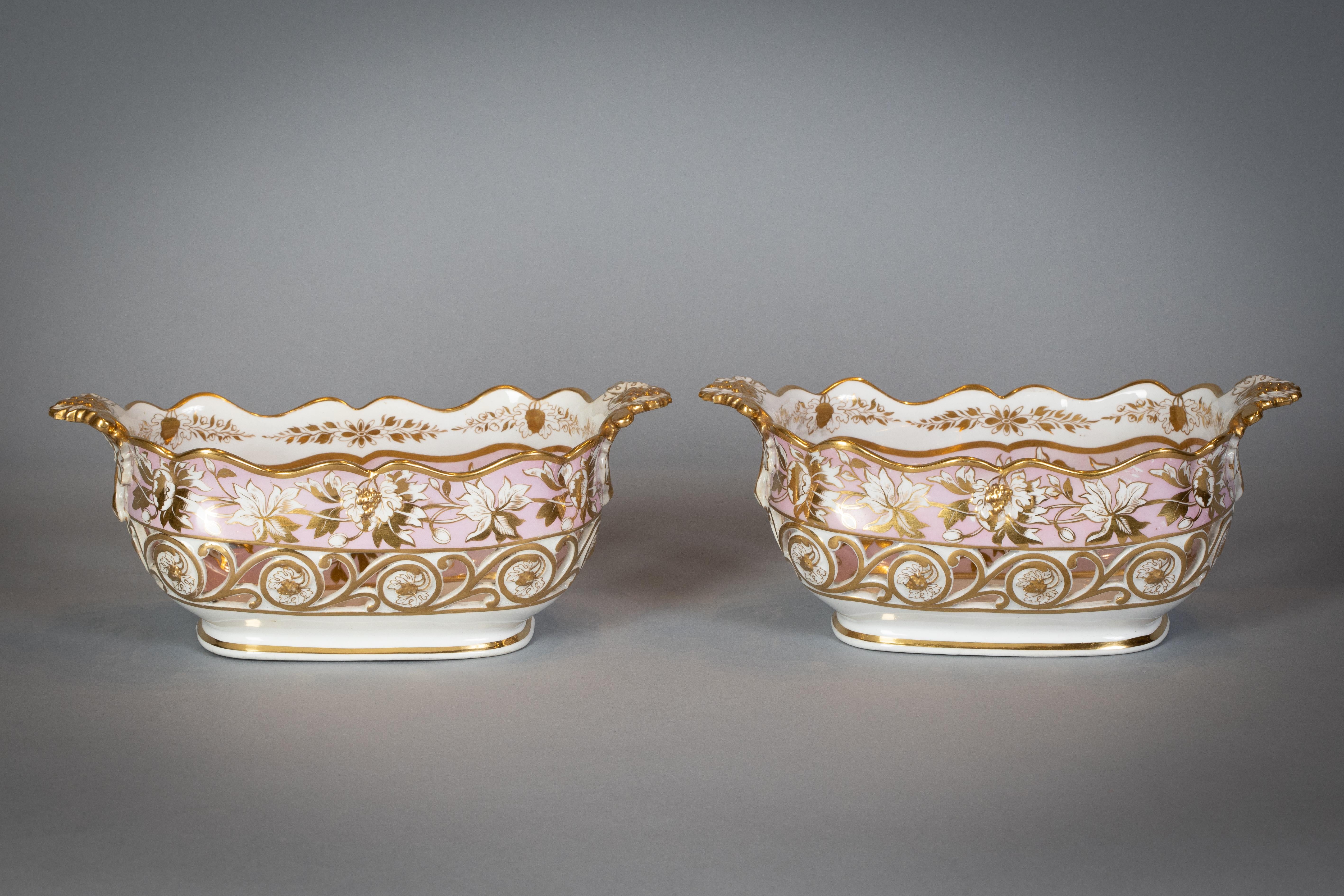 Extensive English Porcelain Dessert Service, circa 1825 For Sale 3