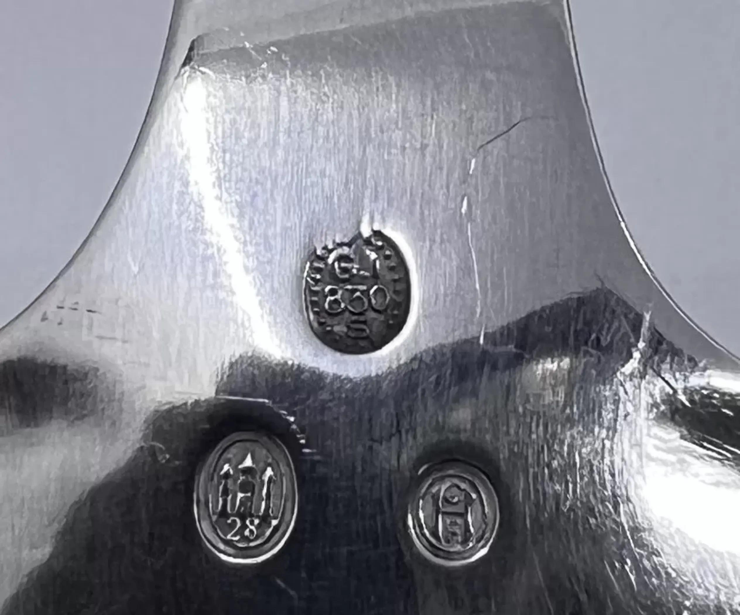 Forgiato Ampio set di perline in argento Georg Jensen in vendita