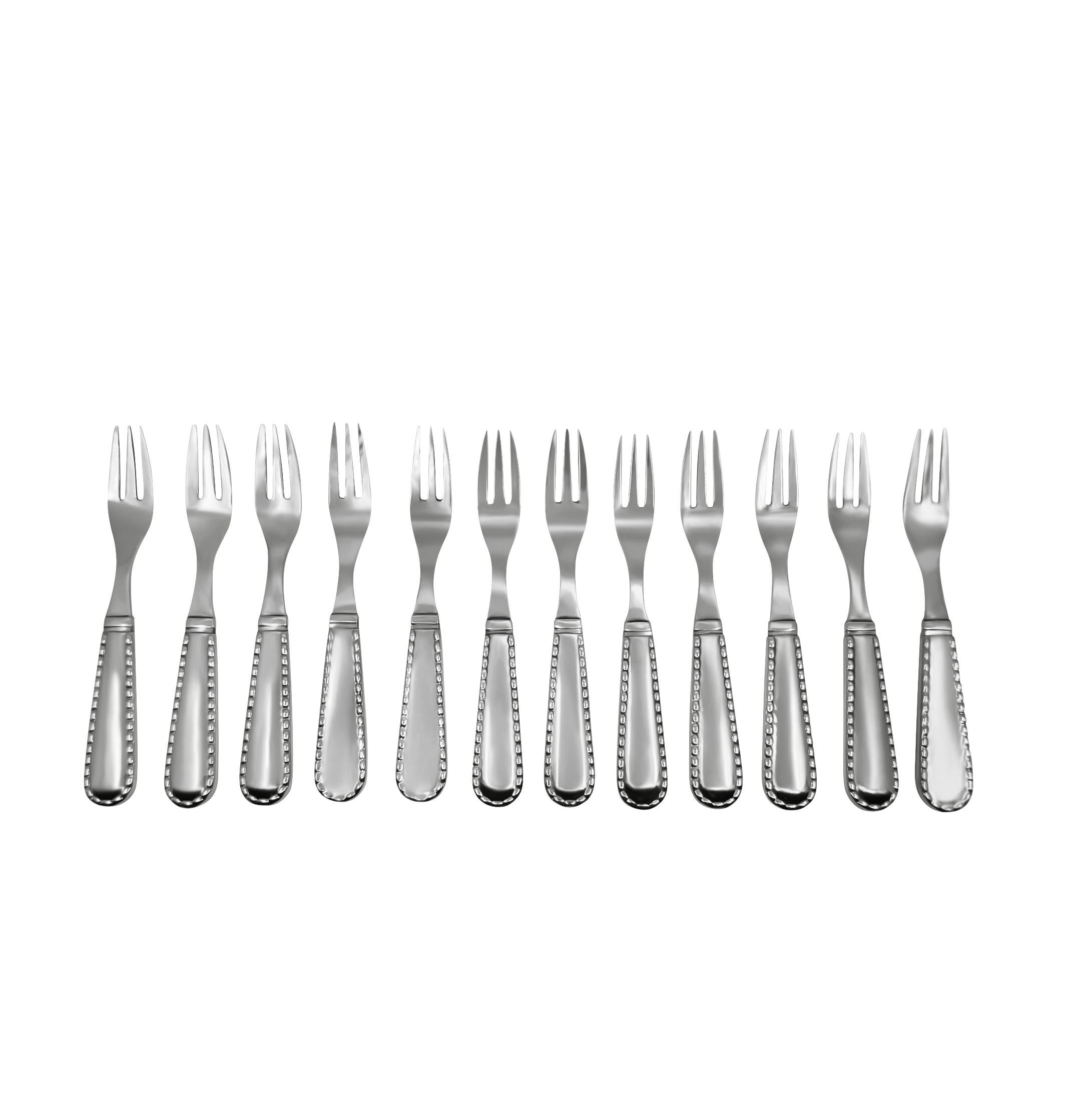 Extensive Georg Jensen Rope Sterling Silverware Service In Excellent Condition For Sale In Hellerup, DK