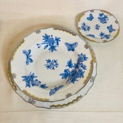 Extensive Herend Fortuna Dinner Service Painted with Butterflies and Flowers