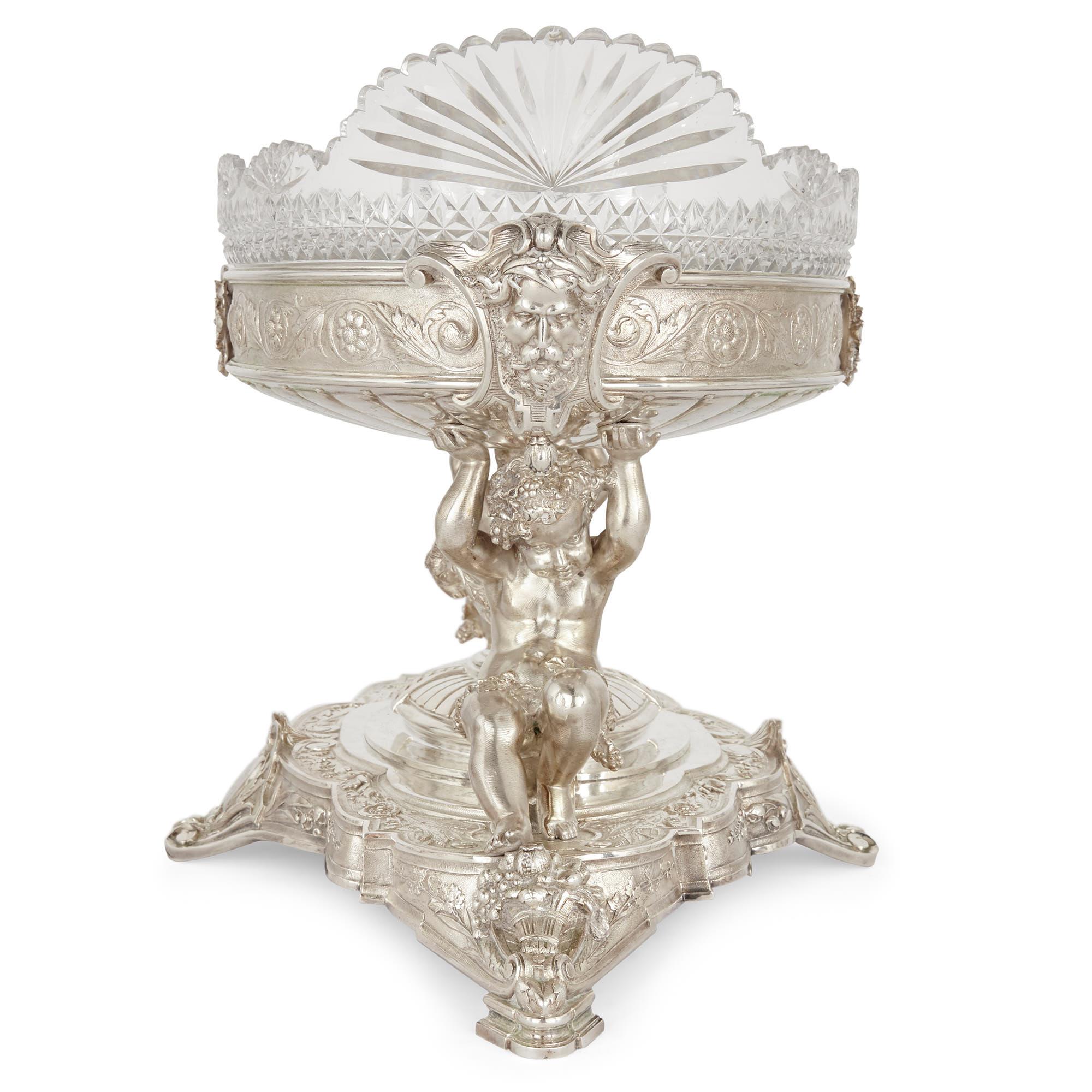 Victorian Extensive Silver-Plate Table Service by English Firm Elkington For Sale