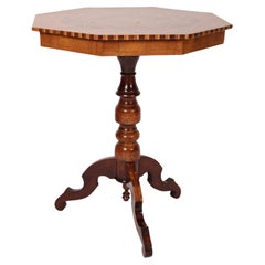 Extensively Inlaid Italian Octagonal Occasional Table
