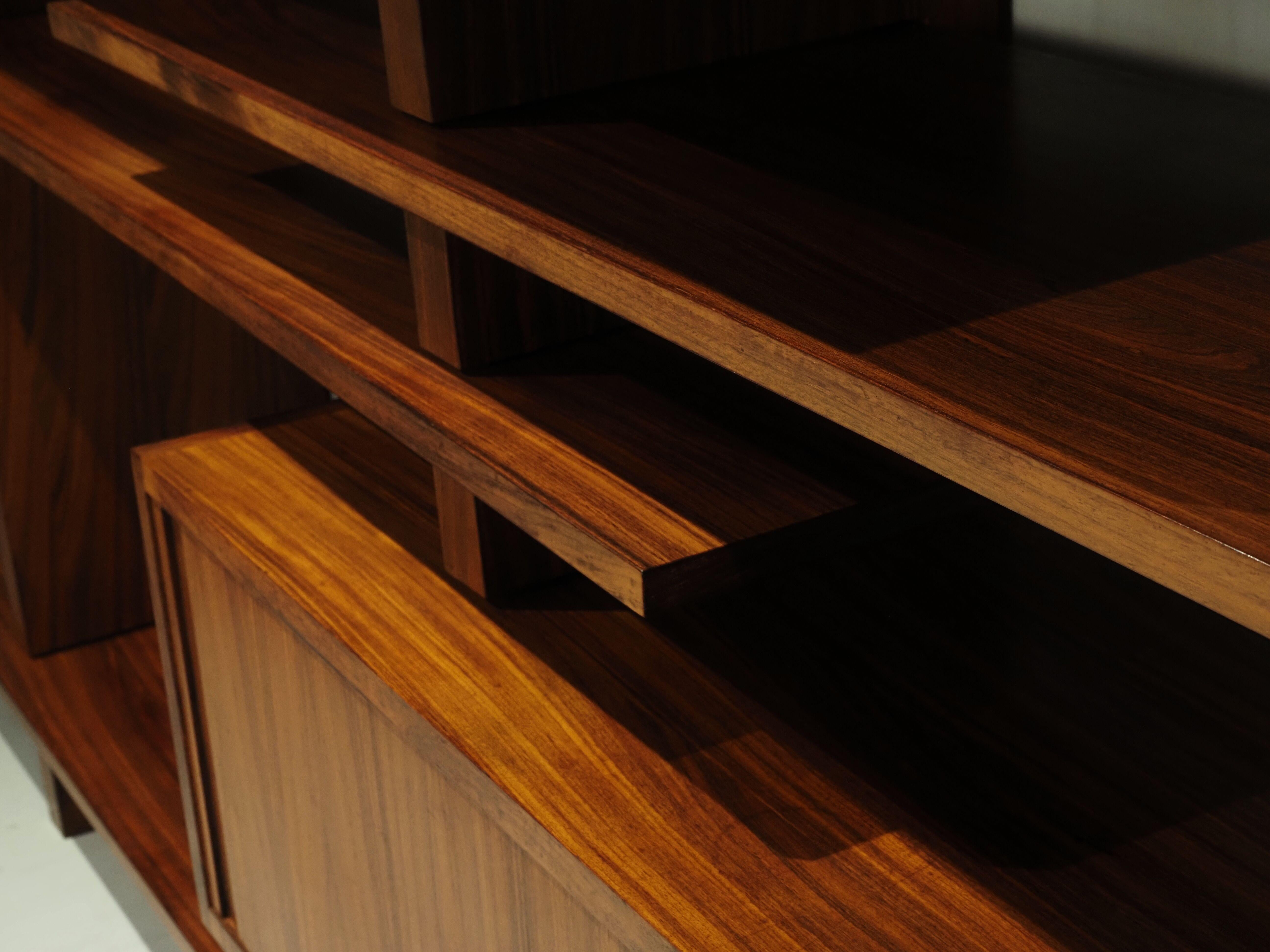 Extenso Modular Rosewood Wall Unit by Amma Torino 1962 1
