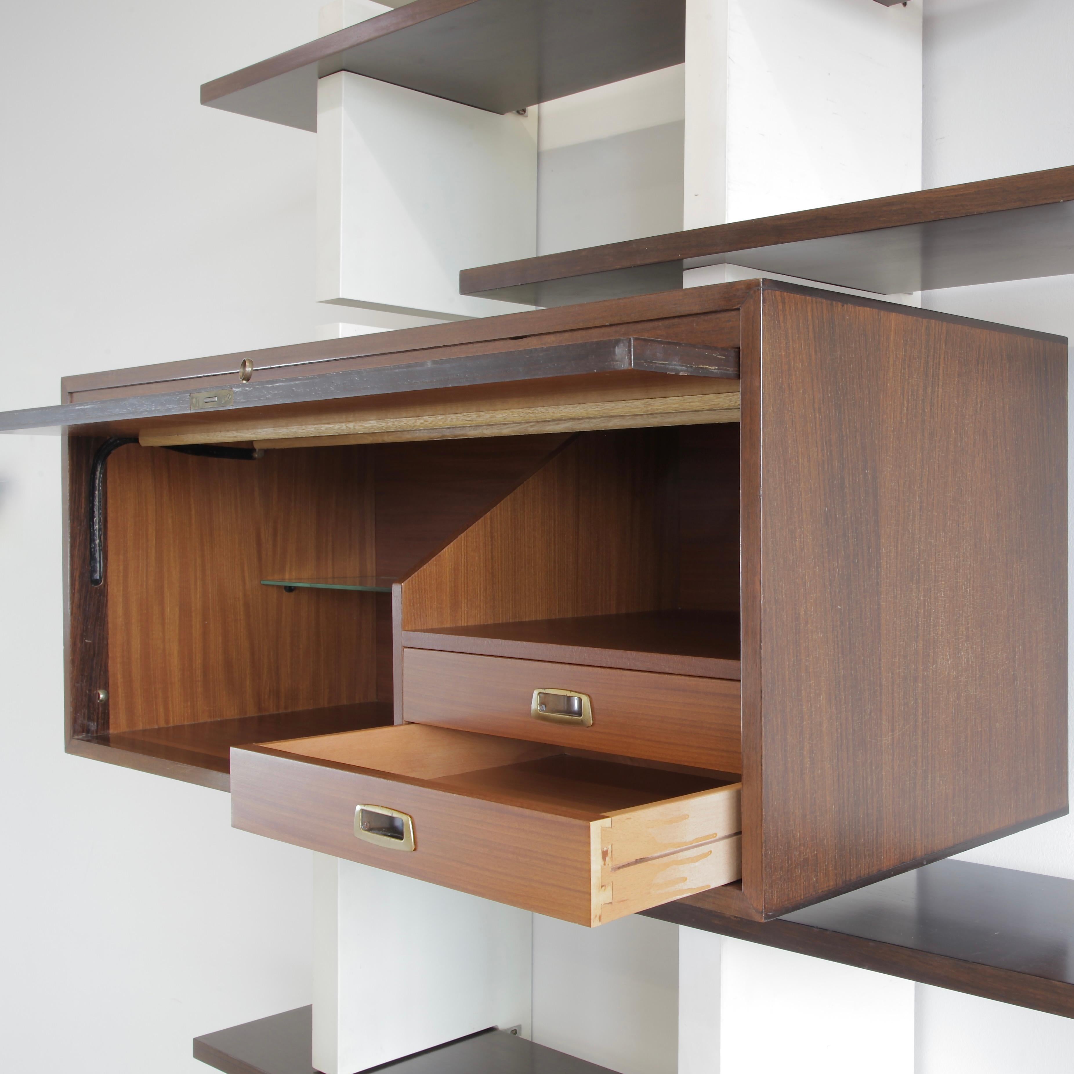 Mid-Century moderno Sistema di scaffalatura modulare 
