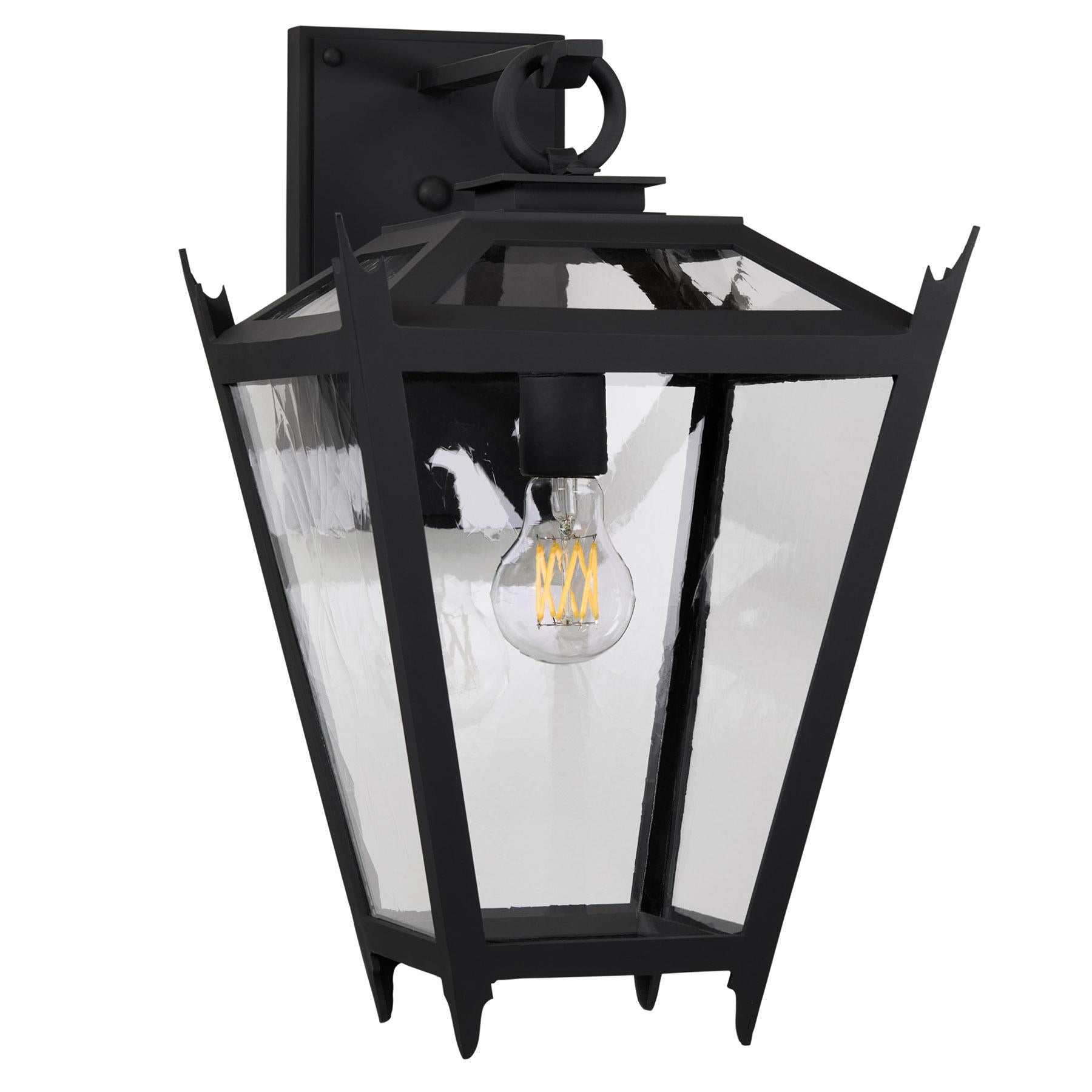 Lanterna da esterno in ferro battuto realizzata a mano in stile coloniale francese In condizioni Nuovo in vendita a Santa Paula, CA