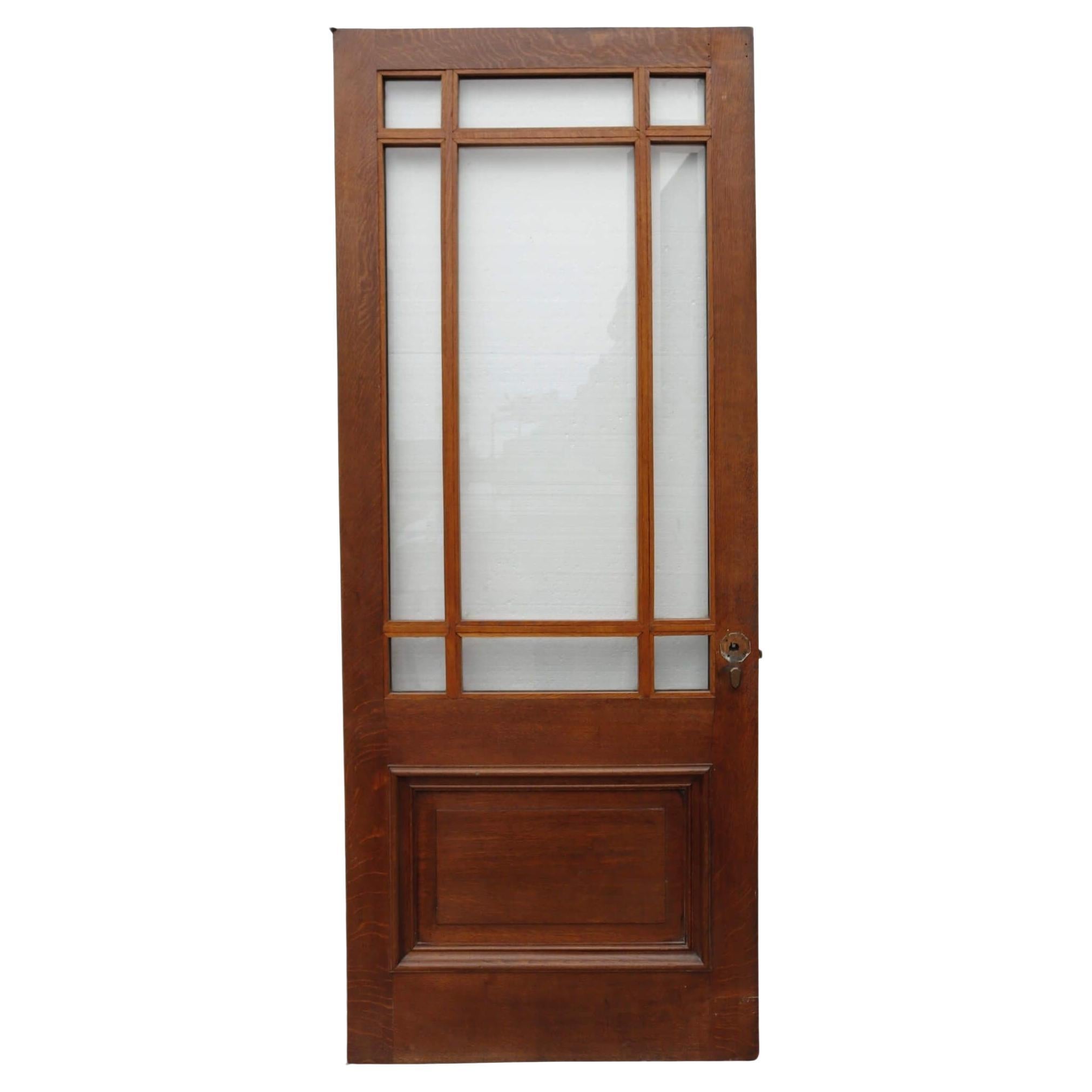 Puerta Exterior Margen Acristalada Edwardian de Roble en venta