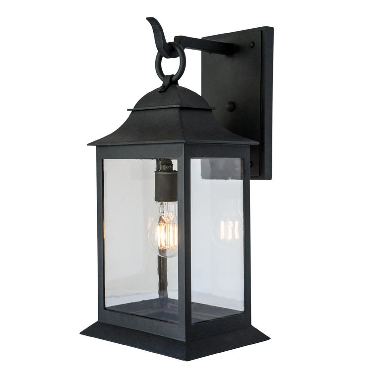 wrought iron wall lantern