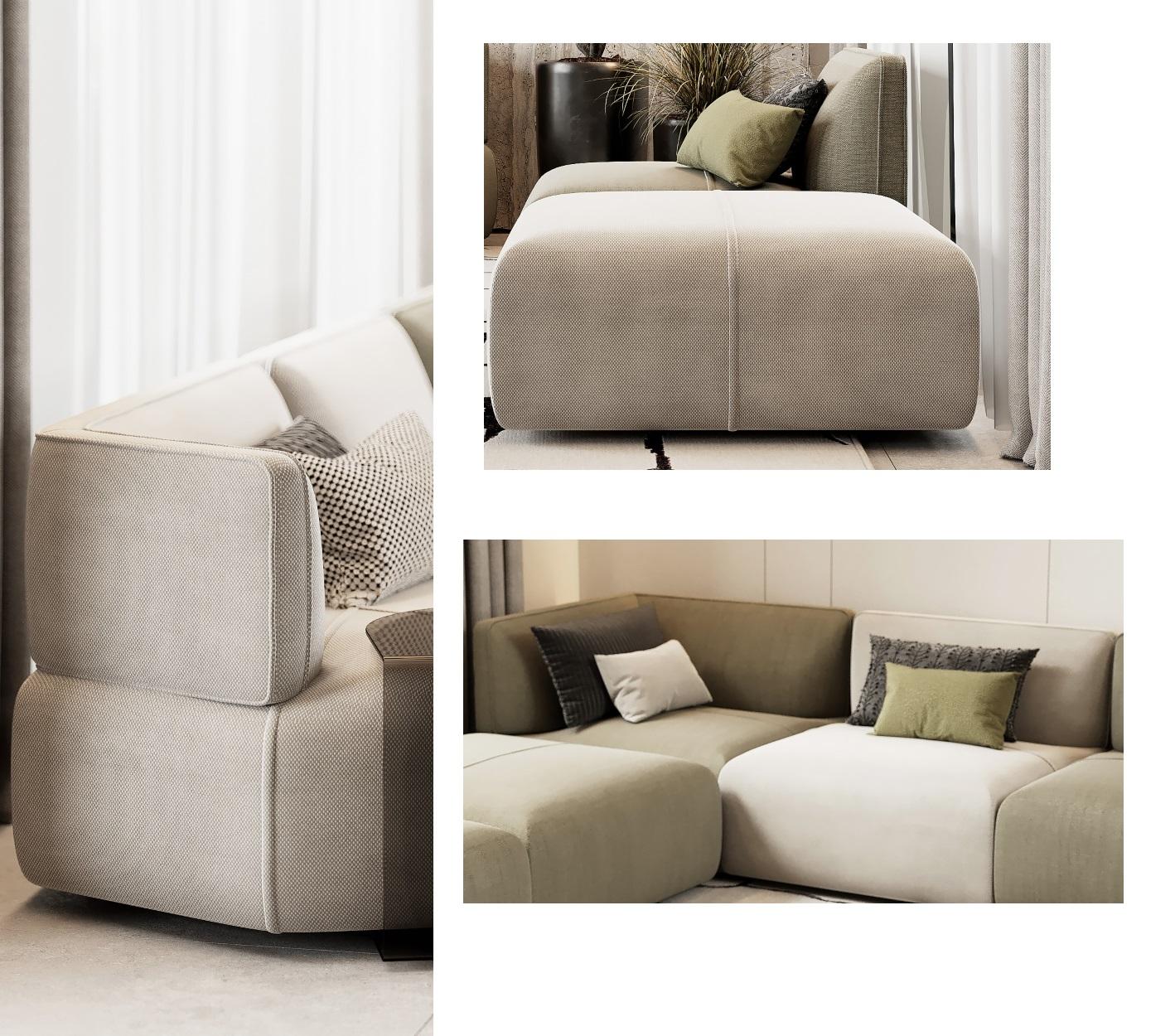 Canapé entièrement tapissé, design minimaliste et proportions ergonomiques Neuf - En vente à NEW YORK, NY
