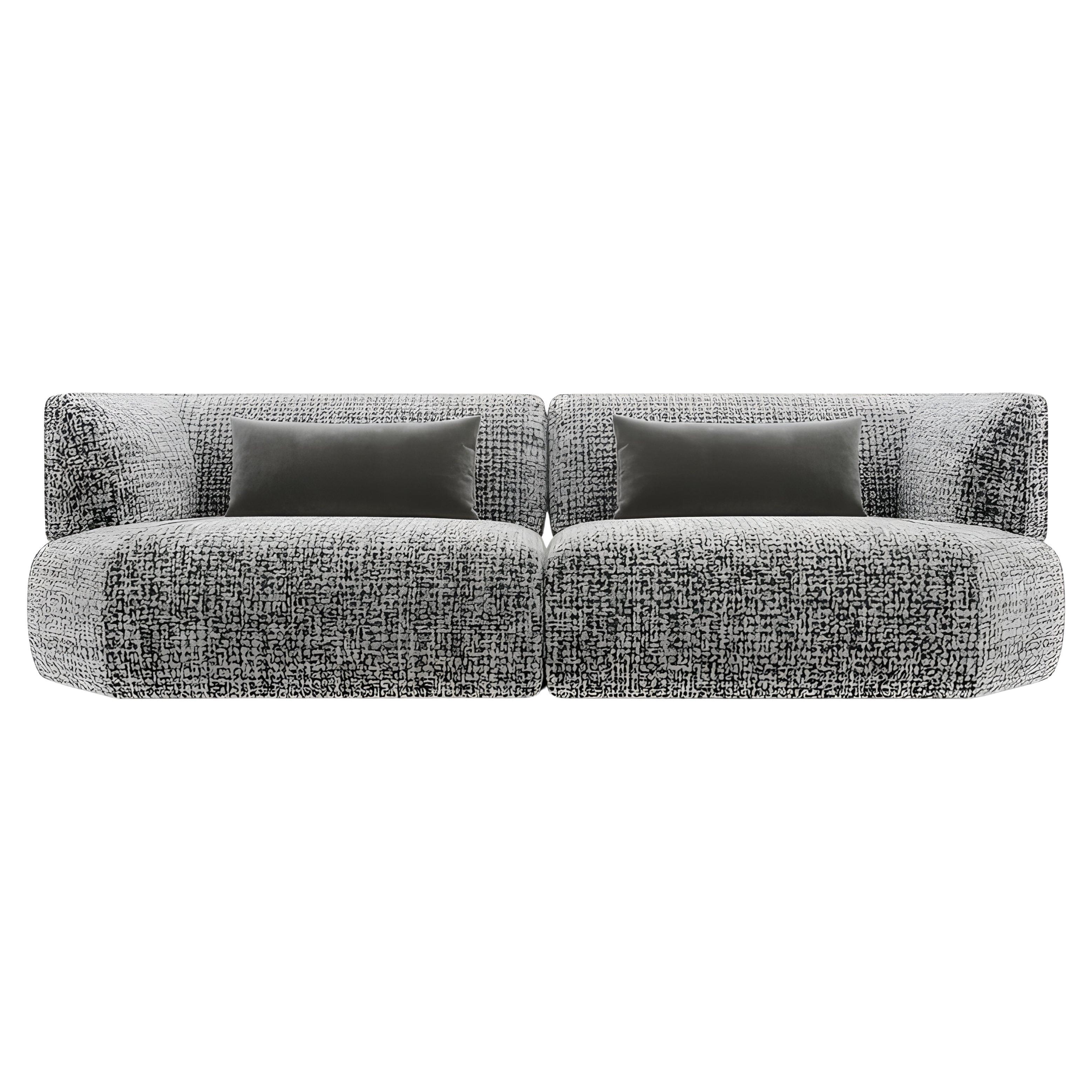 Extra Deep Fully Upholstered Sofa With Minimalist Design & Ergonomic Proportions