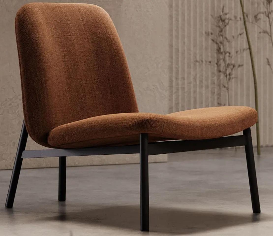 Extra Deep Lounge Chair in Custom Velvet Color 1
